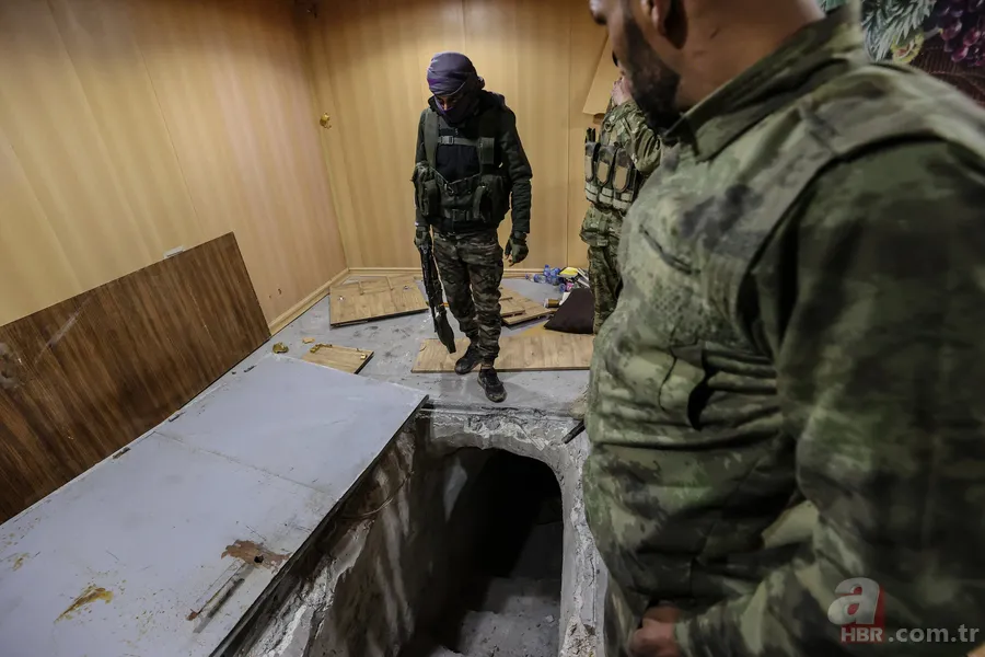 Suriye’de YPG'nin tünel ağı ortaya çıktı: Evlerin altından cephanelik, hastane ve gizli geçitler 14