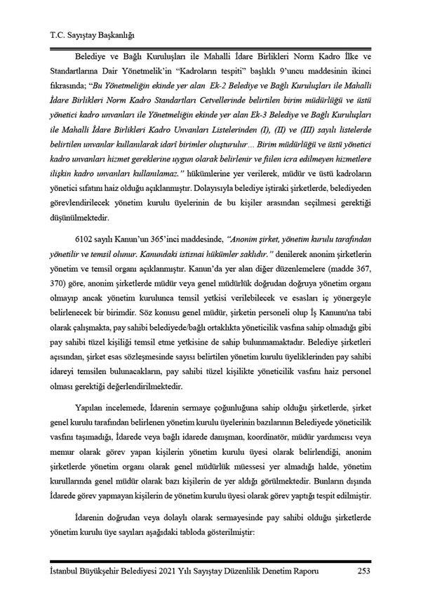 İstanbul belediyecilik hizmetine hasret! Mega şehrin yönetimi liyakatsiz insanların keyfine kaldı! İşte Sayıştay raporlarına giren İBB gerçekleri