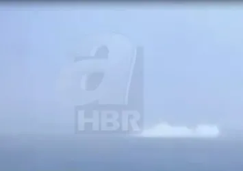 Helikopter denize böyle düştü!