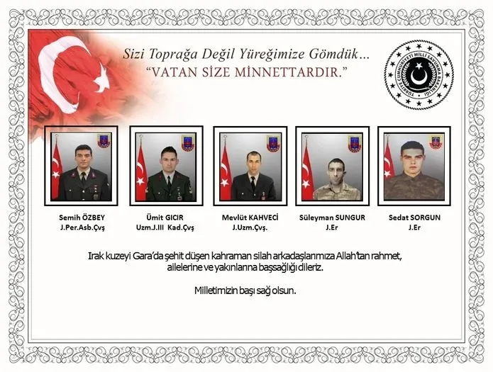 Son dakika: Yüreğimiz kavruldu! Gara'da şehit edilen bir askerimizin daha kimliği belli oldu - 1