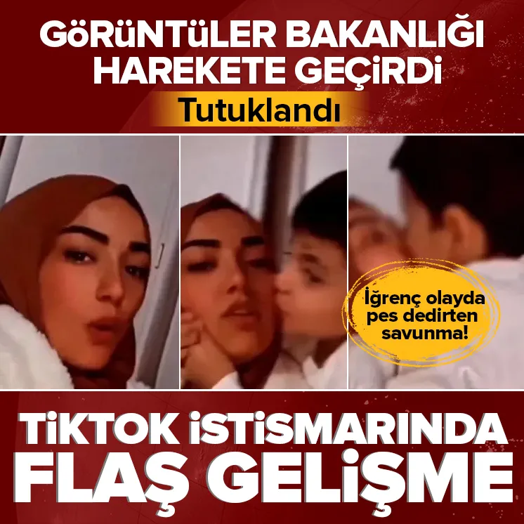 Çocuğa istismar görüntülerinde yer alan kadın tutuklandı