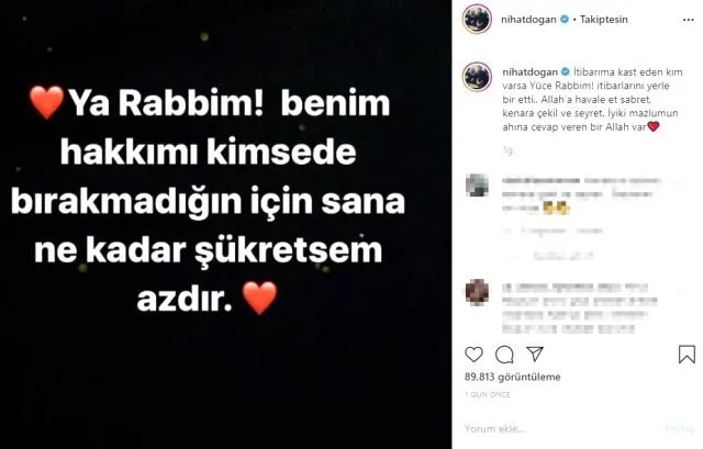 Nihat Doğan’dan Ece Erken’e ağır gönderme