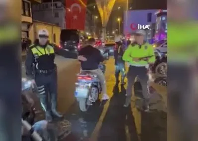 İstanbul’da motosiklet sürücülerine denetim