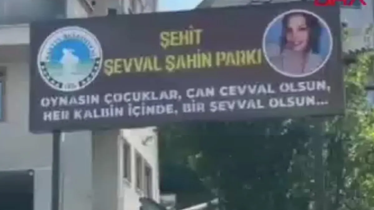 Kaltalkaya yangınında yaşamını yitiren Şevval'in ismi parka verildi
