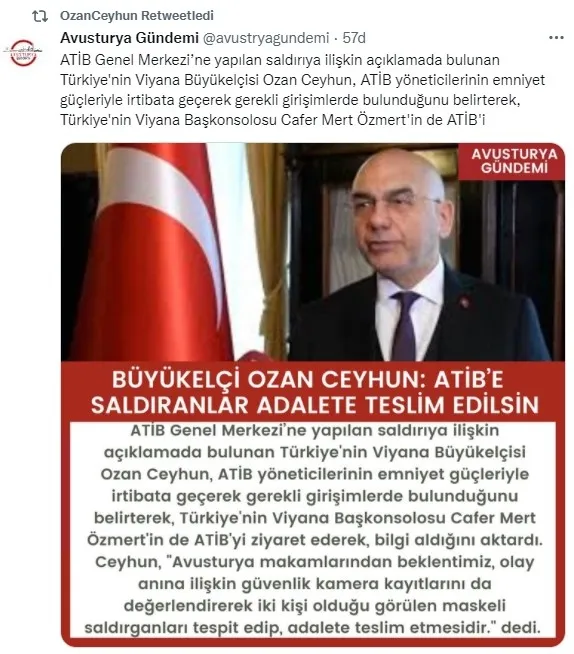 Viyana'da ATİB Merkez Camii'ne saldırı! Görüntüler ortaya çıktı - 6