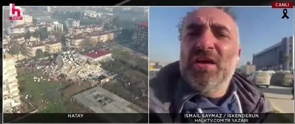Hatay’daki bir depremzede Halk TV’nin provokasyonuna geçit vermedi! Devlet buraya yetişti olaya siyasi yaklaşma