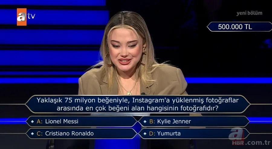 Milyoner'de Instagram sorusu! Messi yerine "yumurta" dedi: Hayatının hatasını yaptı 17