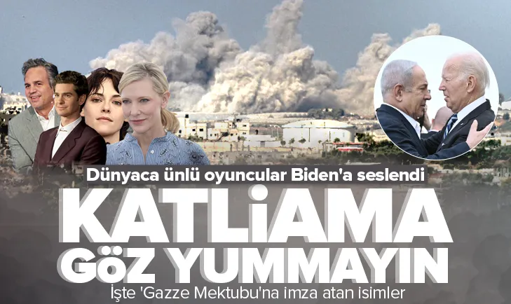 Dünyaca ünlü oyuncular Biden’a seslendi