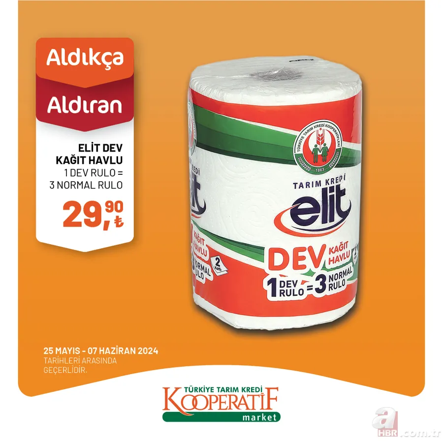 Tarım Kredi Market 1 Haziran indirim kataloğu yayınlandı! TK’da bu hafta 1KG Tarsüt Tereyağı 1KG 265,00 TL, 1 KG Tarsüt Tost Peyniri 175,00 TL, TK Süt 20,00 TL… 10
