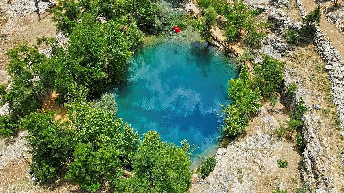 Kahramanmaraş'ta esrarengiz doğa harikası! Derinliği de kaynağı da bilinmiyor