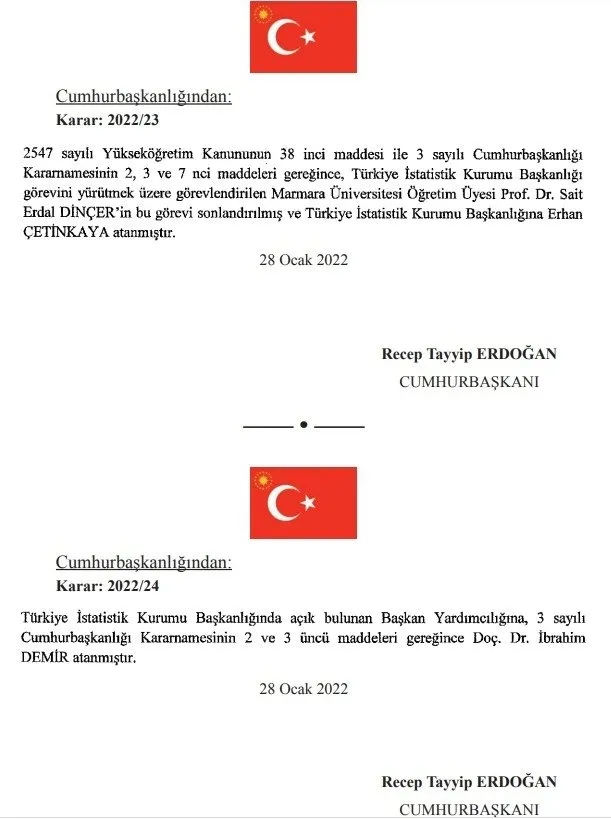 Erhan Çetinkaya kimdir, kaç yaşında? Yeni TUİK Başkanı Erhan Çetinkaya nereli? İşte görevleri ve biyografisi...