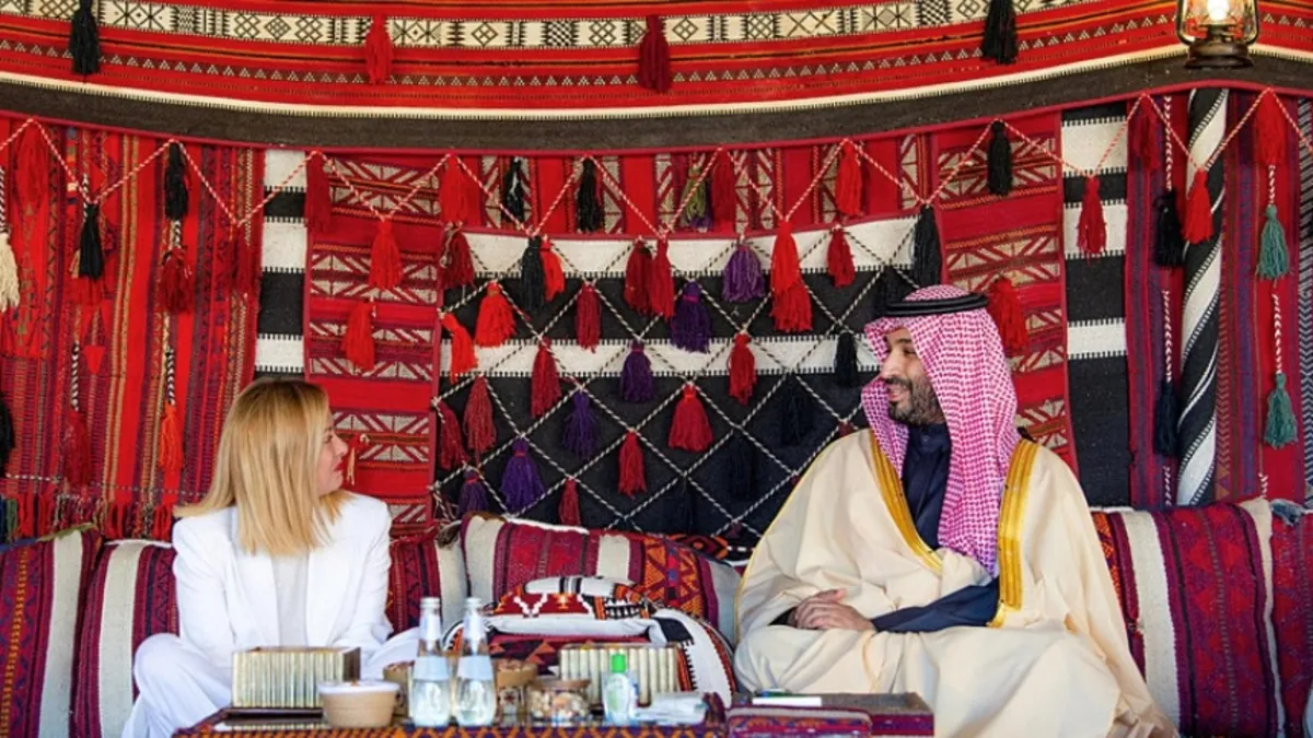 Meloni Prens Selman'ın çadırında: İki ülke anlaşmaya vardı