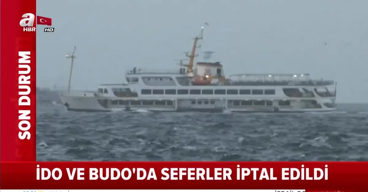 İDO ve BUDO sefer iptali