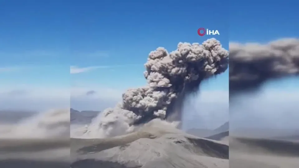 Ebeko Yanardağı’nda patlama! Bölgede yaşayanlar uyarıldı