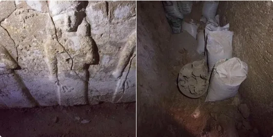 DEAŞ'in kaçmak için kazdığı tünellerde tarihi saray kalıntıları bulundu - 1