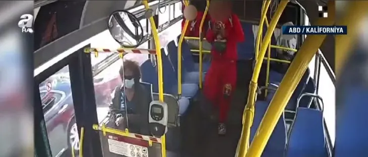 Otobüste akılalmaz olay! Önünde oturan kadın yolcunun saçını yaktı