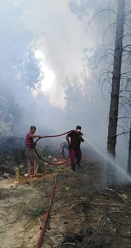 Burdur'da orman yangını çıktı - 6