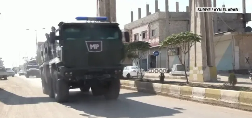 Rus Askeri Polisi ilk kez Ayn El Arab'da