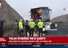 Yolcu otobüsü TIRa çarptı