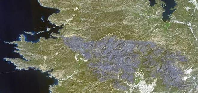 Marmaris’teki facia uydu görüntülerine yansıdı