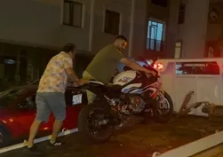 Çorlu'da akrobatik hareket yapan motosikletliye 46 bin lira ceza