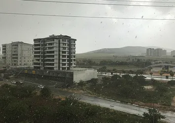 Gaziantep'i dolu vurdu! 8 dakika sürdü