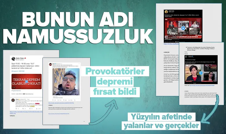 Yüzyılın afetinde yalanlar ve gerçekler