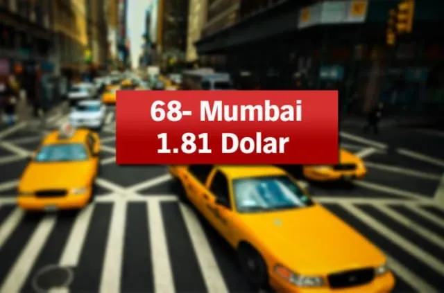 En ucuz ve en pahalı taksi ücreti nerede?