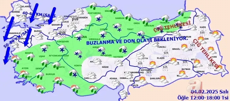 İstanbul'da karakış Sibirya soğukları ile başladı! Kar yağışı ne kadar sürecek? 12