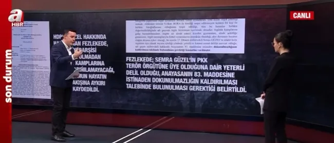 HDP’li Semra Güzel’in fezlekesi A Haber’de! Güzel’in üstünde PKK kamuflajı ve yanında AK-47 model silahlar var