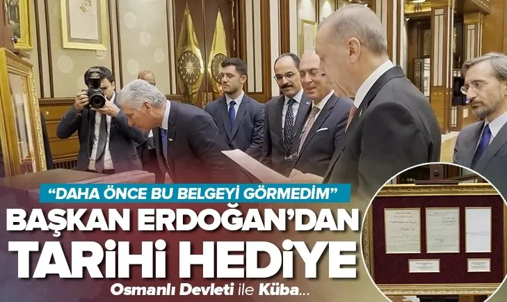 Başkan Erdoğan’dan tarihi hediye