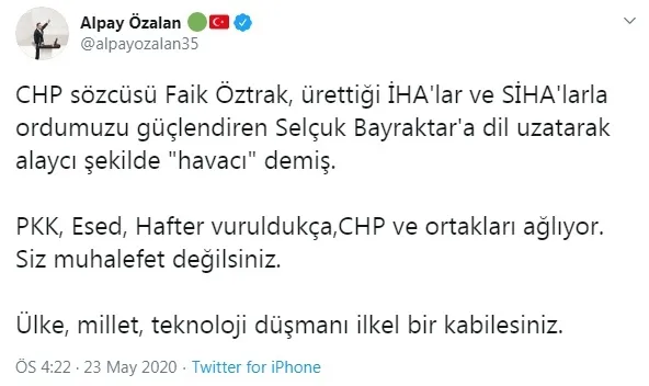 AK Parti’den CHP’li Faik Öztrak’a çok sert tepki: Daha önce görülmemiş siyasi barbarlık