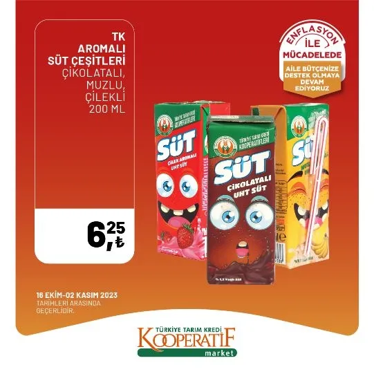 Tarım Kredi Market 30 Ekim indirim kataloğu! Kuru Soğan 5,90 TL, Salatalık 9,75 TL, Limon 10,90 TL, Yerli muz 28,90 TL, Mandalina 12,50 TL satışta…