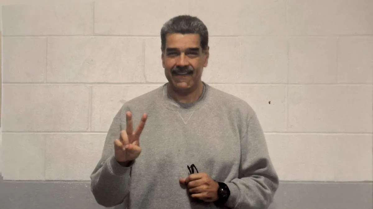 ABD askerleri tarafından kaçırılmıştı! Venezuela Devlet Başkanı Nicolas Maduro'nun cezaevindeki görüntüsü...