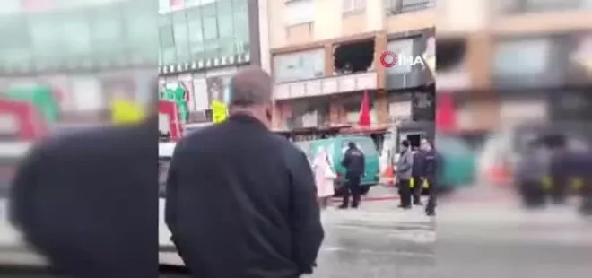 Başkent'te 4 katlı binada korkutan yangın