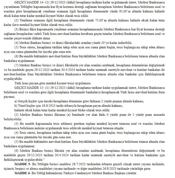 Merkez Bankası'ndan TL ve KKM adımı! - 6
