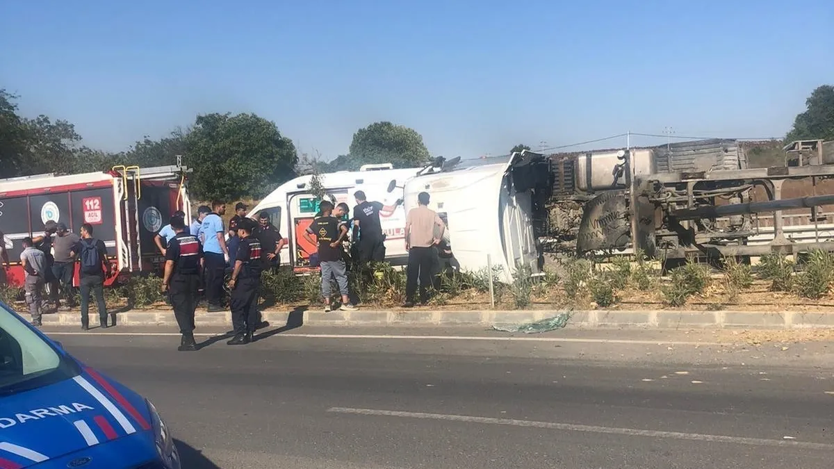 Tekirdağ'da kamyon kazası: 1 yaralı