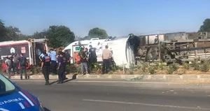 Tekirdağ’da kamyon kazası: 1 yaralı