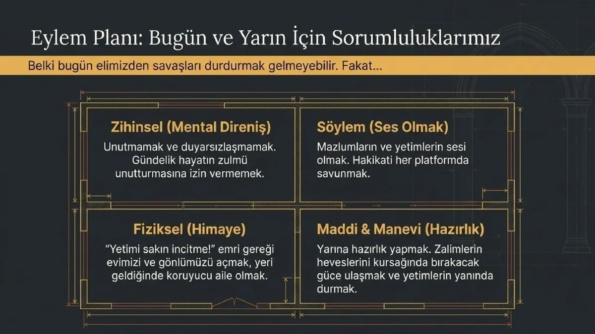 14-agustos-2026-cuma-hutbesi-konusu-her-yetim-bir-emanet-1786628663941.jpg Gazze ve farklı coğrafyalarda savaş nedeniyle hayatını kaybeden ya da yetim ve öksüz kalan çocukların unutulmaması gerektiği belirtildi.