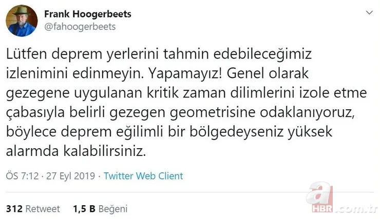Deprem kahini Frank Hoogerbeets'ten deprem uyarısı 3