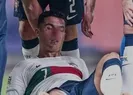 Ronaldo herkesi korkuttu! Kanlar içinde yerde kaldı