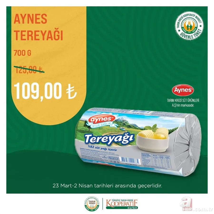 Tarım Kredi MARKET Mart İNDİRİMLERİNDE YOK YOK! Anne babalar dikkat! Bebek bezinde %12 düşüş! ÇAY 69.90, Hurma 16,90 TL! 2