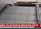Metronun merdiveni çöktü! İçine düşen kadın...