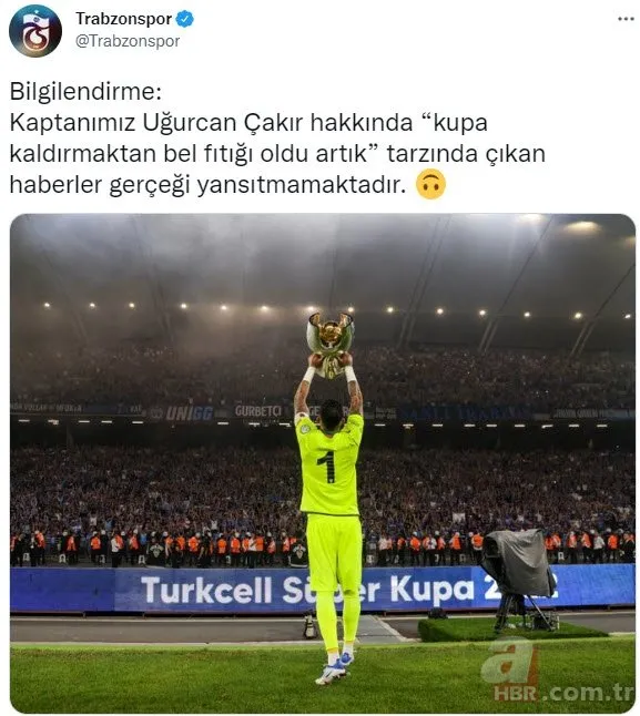Uğurcan Çakır fıtık mı? Trabzonspor’dan flaş açıklama