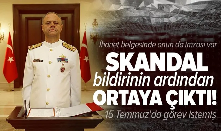 Darbe imalı bildiride imzası olan Bülent Bostanoğlu, 15 Temmuz’da Genelkurmay Başkanlığı karargahının başına geçmek istemiş!
