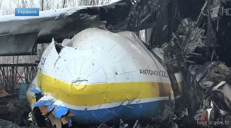 Ukrayna'ya ait dünyanın en büyük uçağı Antonov An-225'in son görüntüsü ortaya çıktı! Rus ordusunun vurduğu iddia edilmişti 5