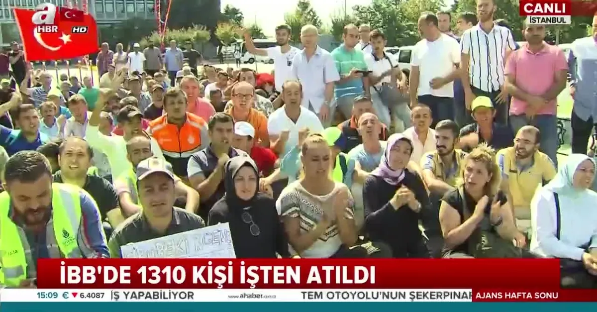 İBB'deki işçi kıyımına protesto!