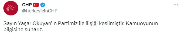 İYİ Parti Genel Başkanı Meral Akşener’i tehdit eden CHP’li Yaşar Okuyan’ın parti ile ilişiği kesildi! Akşener Paçacı’nın rövanşını aldı