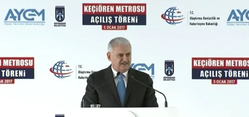 Başbakan Keçiören Metrosu'nun açılışında konuştu: Gençler, yeni bir slogan bulun