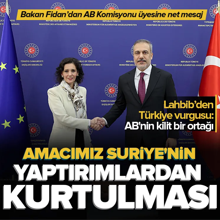 Bakan Fidandan Suriye açıklaması